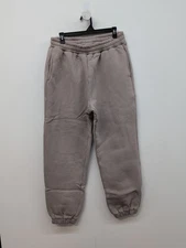 Comfrt Travel Essentials Elastic Waist Jogger Sweatpants Mens Size L Bark