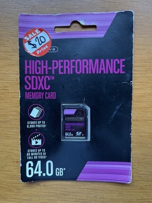 INFINITIVE 64gb SDXC class10 Flash Memory Card High Performance SD Card