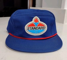 Vintage Standard Oil Snapback Hat Cap Rope Trim Gas Oil, union made, made in usa