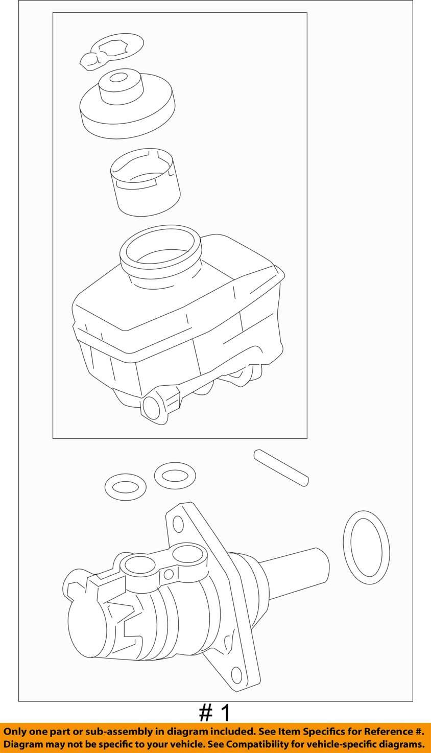2016 Lexus IS 200t Brake Master Cylinder OEM 103K Miles - LKQ406884789