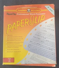 PAPER CLIP Atari 400 / 800 48K Computer Professional Word Processing [Untested]