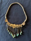 Antique Chinese Export Jade Dangle Necklace Early 20th Century Silver — photo 2