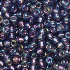 Miyuki Round Seed Beads Size 8/0 Silver Lined Amethyst AB 22GM-Tube 8-1024 