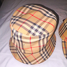 Burberry Beige Plaid Adjustable Baseball Cap ...