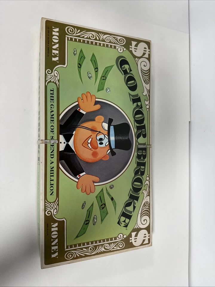 Vintage Go For Broke Money Board Game No. 58 Selchow & Righter NEW NOS READ - Image 4 of 4