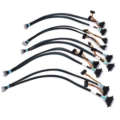 (5) NEW LuXshare L72LP017-SD-R 21'' SlimSAS SFF-8654 to 2x U.2 SFF-8639 PCIe 4.0