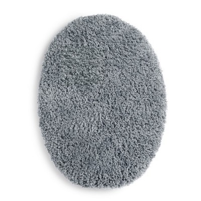 Mainstays Basic Polyester Toilet Lid Cover, Grey, 19'' x 22'',NEW