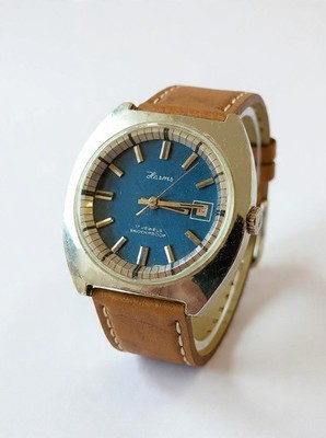 vintage Harms Slava 17 Juwels shockproof Armbanduhr 1970´s Kal. Slava 2428
