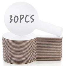30 PCS Dry Erase Answer Paddle Double Sided White Boards Classroom Auction