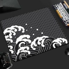 Small Size Wave Series Gaming Control Xs Mouse Pad Laptop Art Design Non-slip De