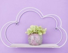 Sass And Belle Cloud Shelf (x2) White Small Wall Shelf, Nursery, Small Space