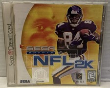 NFL 2K (Sega Dreamcast, 1999) Complete, CIB- Tested * Not For Resale*