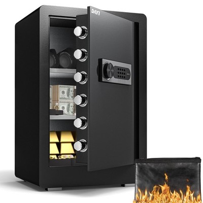 DAYI Safe Box, 3.0 Cubic Feet Home Safes with Safe, Black 
