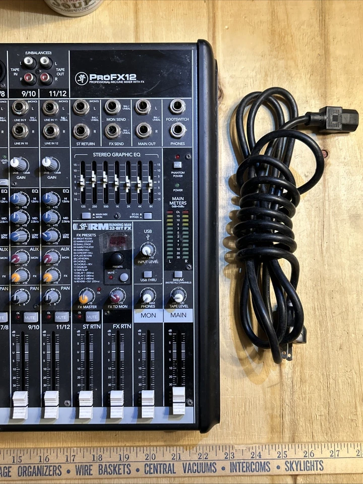 Mackie ProFX12 12 Channel Mic/Line Mixer with 32 Bit FX Effects TESTED WORKING! - Image 2 of 4