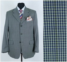 Mens Vintage Check Blazer 40R UK Size TAYLOR & SON Multi Color Sport Coat Jacket