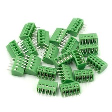 Hxchen 5-Pin 2.54mm Pitch 150V 6A PCB Mount Screw Terminal Block Connector - ...