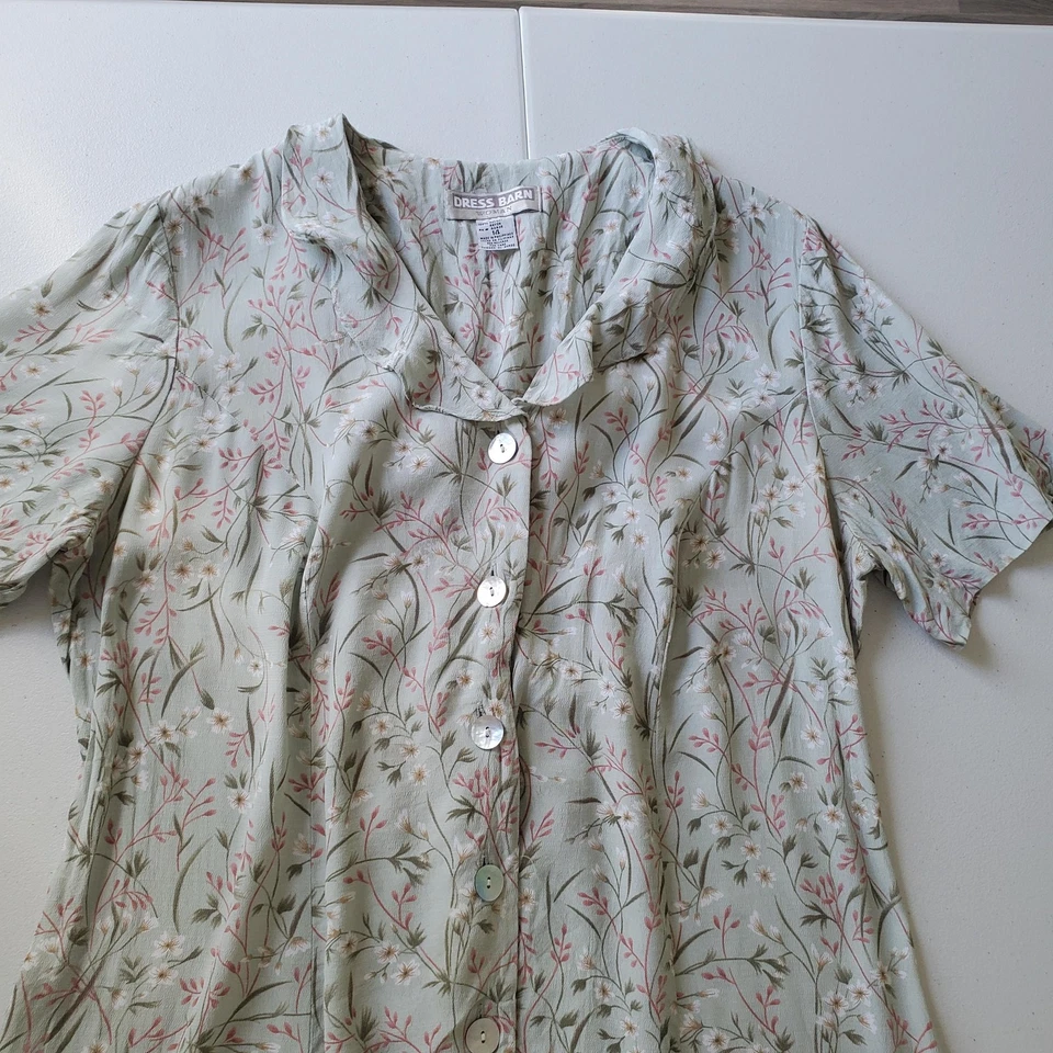 Vestido de hadas caprichoso Cottagecore años 90 y2K para mujer 14 verde floral botón corsé midi Foto 2 de 4