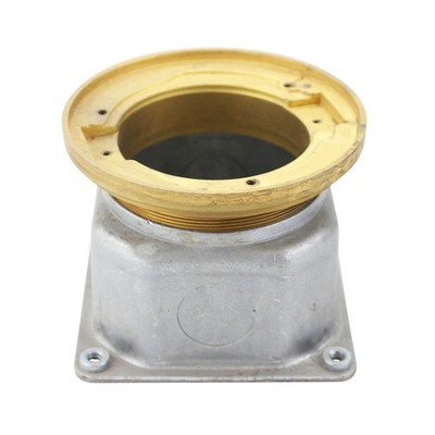 HUBBELL RACO 5499 TRU-LEVEL SEMI-ADJUSTABLE FLOOR BOX, BRASS, 4-2/16'' FLANGE