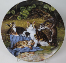 BRADEX Seltmann Weiden Sammelteller Wandteller Katzen 1992 "Unter Aufsicht"