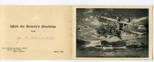 WW1  RAF  Christmas card No 2 Aeroplane Supply Depot B.E.F France  1918