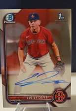 2022 Bowman Draft - Chrome Draft Pick Autographs Cutter Coffey #CDA-CC (AU, RC)