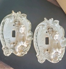 2 Angel Cherub Single Light Switch Plates in ...