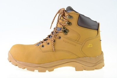 Hi Gear Worx Caled Mid Cap Toe Gelb 840936 Herren Arbeitsstiefel Größe UK 10