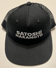 Satoshi Nakamoto Black Snapback Cap