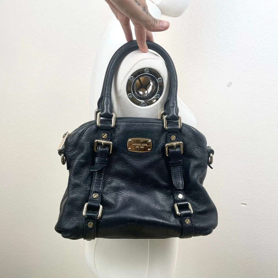 Y2K 90s Michael Kors Womens Bag Whimsigoth Satchel Slouchy Genuine Leather Boho - Image 2 of 4