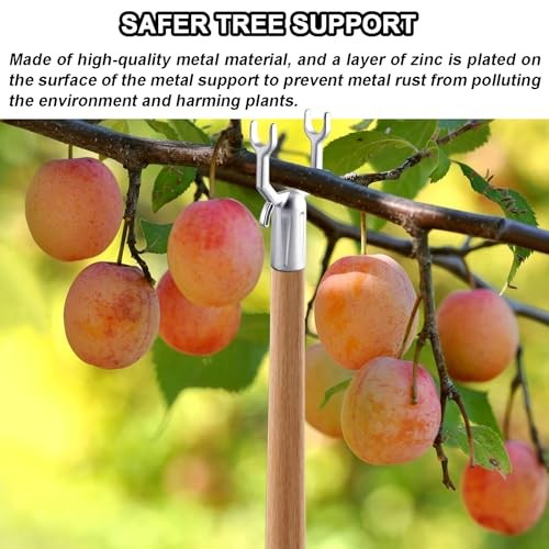 8 Pcs Metal Tree Support, Tree Straightening Device, Branch Crutch - Silver - Bild 7 von 8
