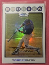 2008 Topps Chrome Refractor #57 Todd Helton - EX/NM Condition 