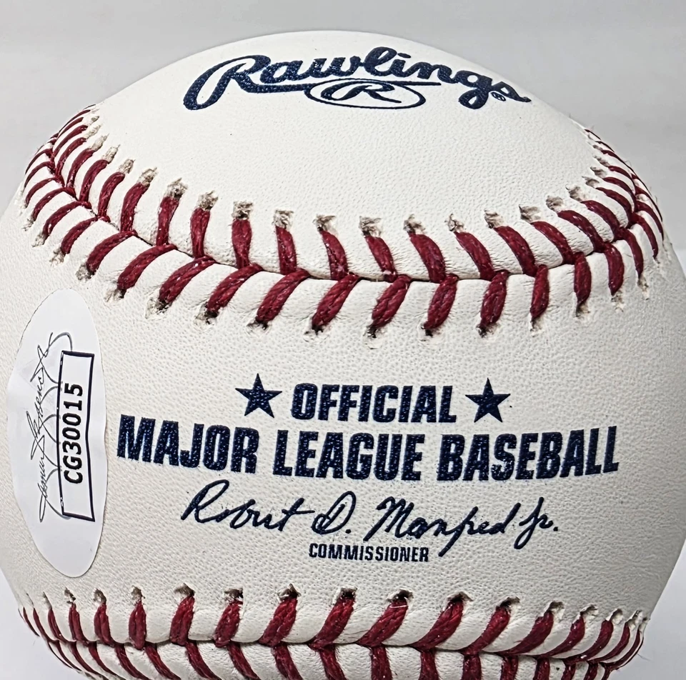 Pelota de béisbol firmada autografiada OML ZACH GREINKE 2009 Cy Young ganador JSA Foto 4 de 4