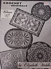 Vintage Crochet Elizabeth Hiddleson Crochet Pattern Book Vol. 12 Doilies Designs