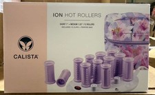 Calista Tools Ion Hot Rollers 12 - 1" Short, 1.25" Medium Clips Purple