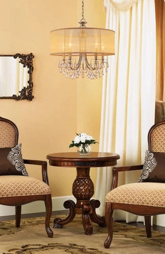 Hampton Collection Antique Brass 24" Wide Chandelier - Picture 10 of 10