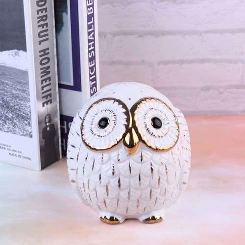 Minimalist Ceramic Owl Ornament Ceramic Nordic Style Owl Figurine Decoration - Picture 6 of 12