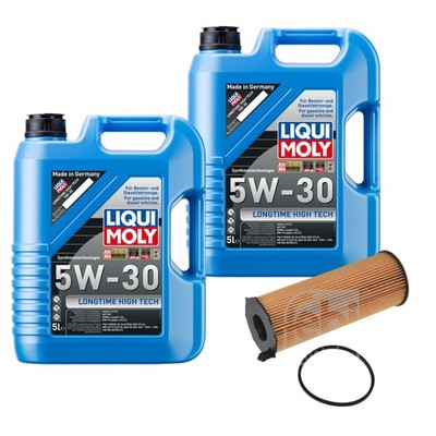 FEBI Ölfilter 10L LIQUI MOLY 5W-30 Longtime High Tech für Audi A6 Allroad 4FH