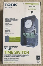 Tork (WFTU40) WIFI App Smart 7 Day Multi-Voltage Time Switch... FREE S&H!