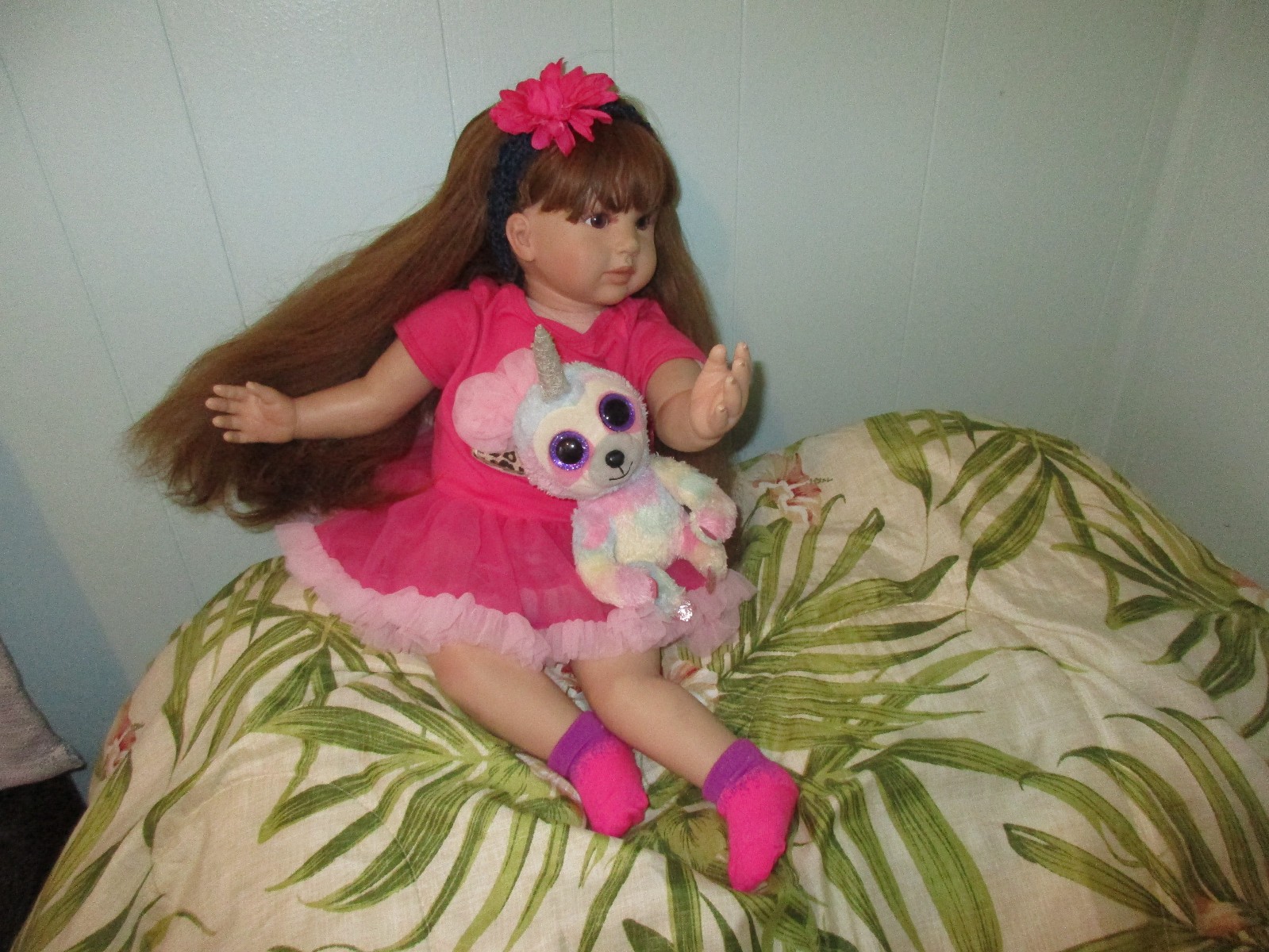 24inch Vinyl Silicone Toddler Doll Unbranded with Clothes