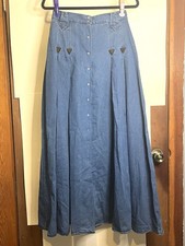 Maxifalda Frontier Classics para mujer talla 8 liviana de algodón con botones