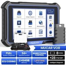 MUCAR VO8 Bidirectional OBD2 Scanner Full Diagnostic Automotive Key IMMO Coding