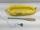 GI Joe Sea Rescue Survival Yellow Life Raft w/ Oar Paddle & Anchor