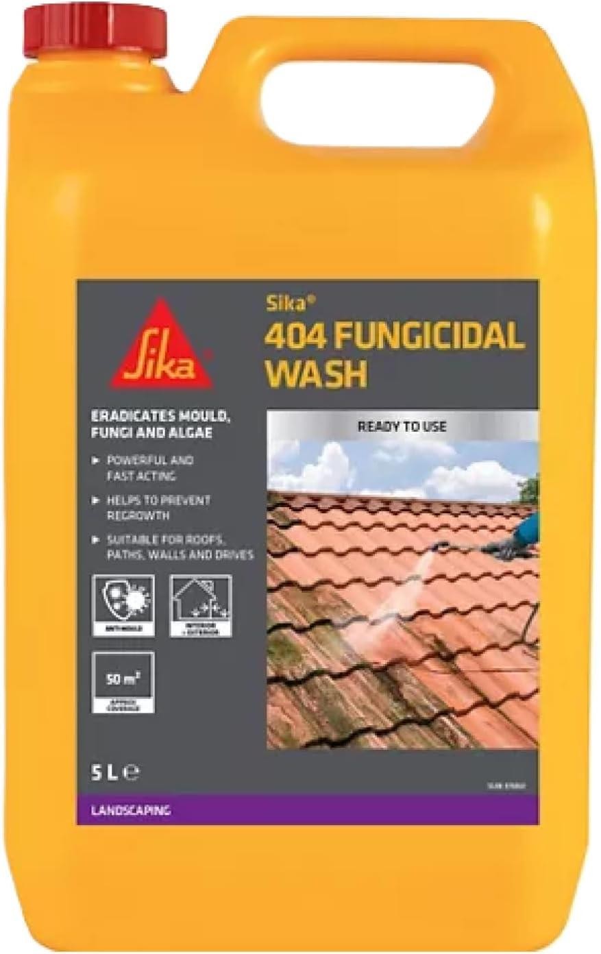 Sika 404 5L Fungicidal Wash Algae Mould Lichen Remover Patio