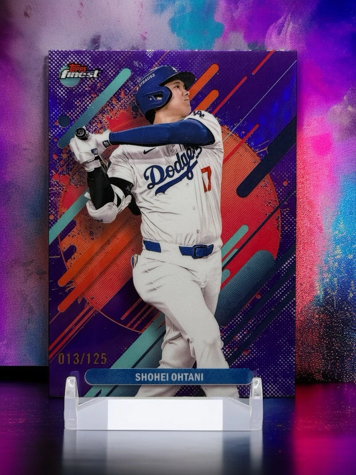 2025 Topps Finest - Rare Shohei Ohtani #208 Purple Refractor /125