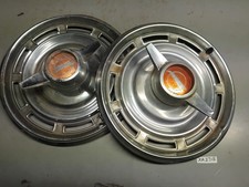 Two Buick Skylark Special 1o65 1966 1967 Factory Option 14 Spinner Hubcaps