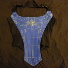 Dane of London - Cyber Halter Top - M - black/blue - cyber goth rave alt - USED