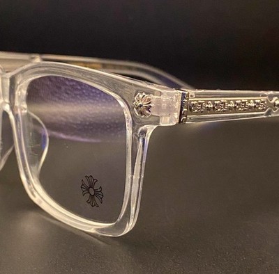Chrome Inspired Clear Frame And Clear  Lens Glasses (CASE INCLUDED)