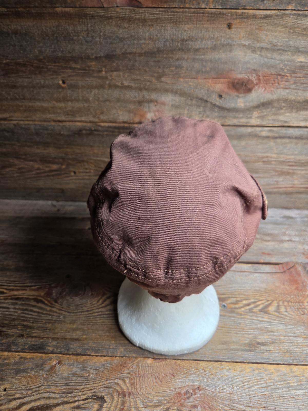 Lei Women's Brown Solid Button Causal Cap - image 5