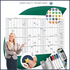 2026 Dry Erase Wall Calendar, Giant 58" x 38" for Goal Setting  Planning