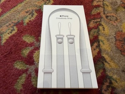 NEW Apple iPhone Crossbody Strap Light Gray | tech woven silicon case pro 17 max